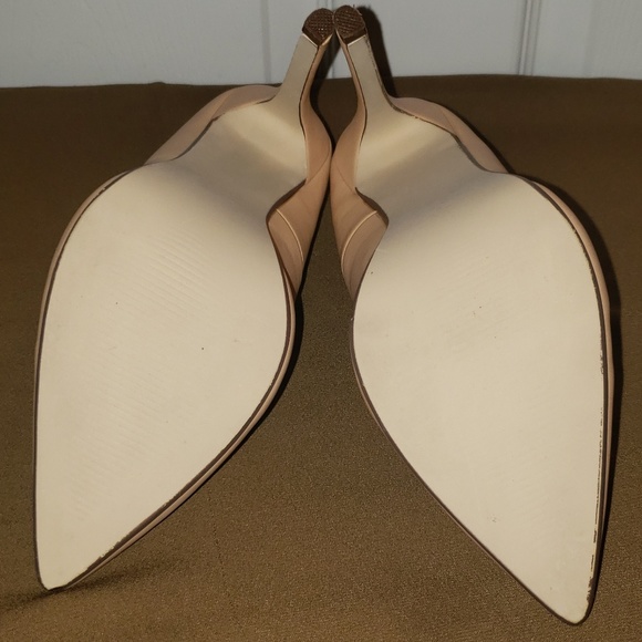 JustFab Evira Nude Pumps Shoes High Heels Stiletto - Picture 6 of 8